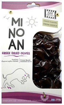 Фото Olymp маслини чорні в'ялені з кісточкою в оливковій олії 250 г