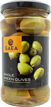 Фото Gaea оливки зеленые с косточкой Халкиди 315 мл