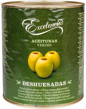Фото Excelencia оливки зелені без кісточки 3.1 л