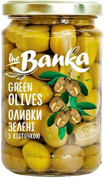 Фото The Banka оливки зелені з кісточкою 300 г
