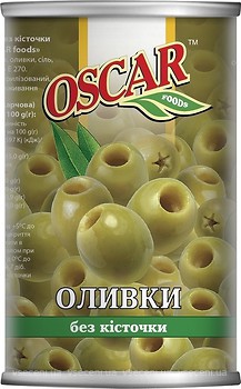 Фото Oscar оливки зелені без кісточки 280 г