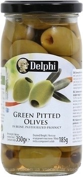 Фото Delphi оливки зелені без кісточок в розсолі 350 г