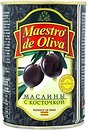 Фото Maestro de Oliva маслини чорні з кісточкою 432 г