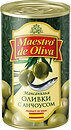 Фото Maestro de Oliva оливки зеленые с анчоусом 280 г