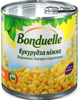 Фото Bonduelle кукурудза ніжна вакуумована 340 г (425 мл)