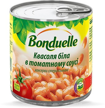 Фото Bonduelle квасоля біла в томатному соусі 430 г (425 мл)