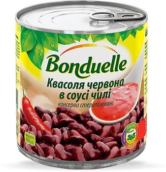 Фото Bonduelle квасоля червона в соусі чилі 430 г (425 мл)