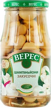 Фото Верес печериці закусочні мариновані 480 г