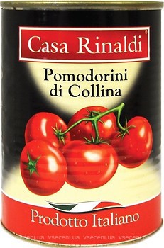 Фото Casa Rinaldi томаты маленькие в собственном соку 400 г (425 мл)