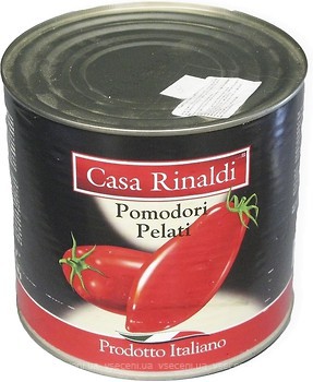 Фото Casa Rinaldi томати очищені у власному соку 2550 г
