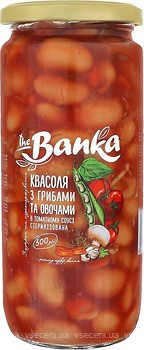 Фото The Banka фасоль с грибами и овощами в томатном соусе 500 г