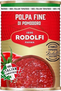 Фото Rodolfi томати очищені різані 400 г