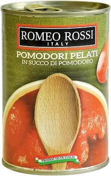 Фото Romeo Rossi томати очищені у власному соку 400 г