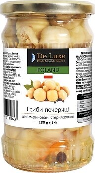 Фото DeLuxe Foods & Goods Selected шампиньоны маринованные 280 г