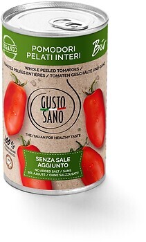 Фото Gusto Sano томати очищені 400 г