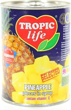 Фото Tropic Life ананас кільцями в сиропі 850 мл