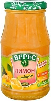 Фото Верес конфітюр Лимон з імбиром 390 г