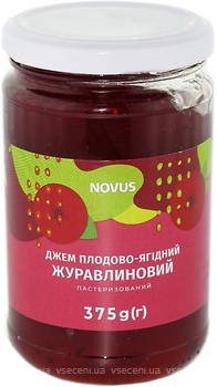 Фото Novus джем Журавлинний 375 г