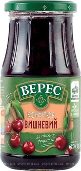 Фото Верес конфітюр Вишневий 620 г