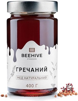 Фото Beehive мед натуральний гречаний 400 г