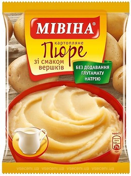 Фото Мівіна пюре картопляне зі смаком вершків 37 г