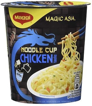 Фото Maggi вермішель зі смаком курки і перцем чилі 63 г