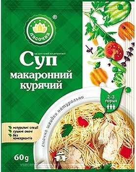 Фото Ласочка суп макаронний курячий 60 г