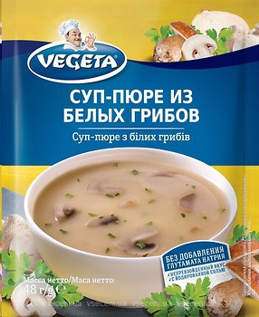 Фото Vegeta суп-пюре из белых грибов 48 г
