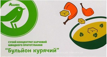 Фото Ашан бульйон курячий 6x 10 г
