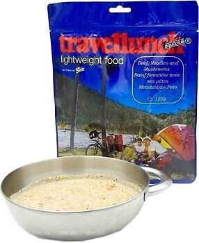 Фото Travellunch локшина з яловичиною і грибами 125 г