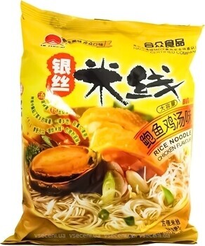 Фото Hezhong вермишель со вкусом курицы и моллюсков Абалон 105 г