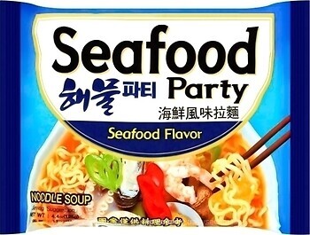 Фото Samyang локшина Seafood Party з морепродуктами 120 г