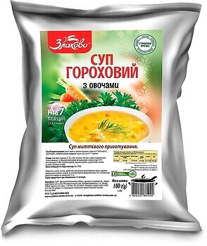 Фото Золоте Зерно суп гороховий Zlakovo зі смаком бекону 180 г