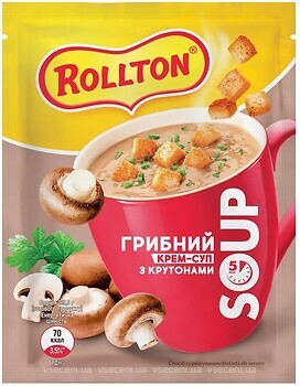 Фото Reeva крем-суп грибний з крутонами 15.5 г