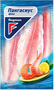 Фото Flagman пангасіус філе-шматок морожений 700 г