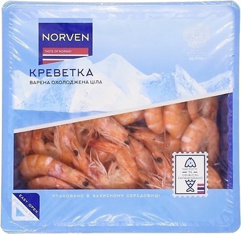 Фото Norven креветки 60/100 вареные охлажденные 400 г