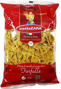 Фото Pasta Zara Farfalle №31 500 г