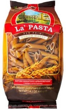 Фото La Pasta Перо цільнозернові 400 г