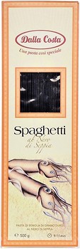 Фото Dalla Costa Spaghetti з чорнилом каракатиці 500 г