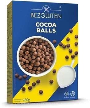 Фото Bezgluten сухий сніданок кульки зі смаком какао 250 г