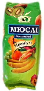 Фото Еко мюслі Преміум Бананові 500 г
