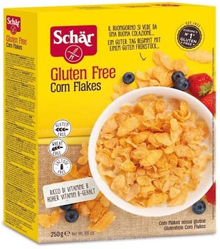 Фото Dr.Schar сухий сніданок Corn Flakes пластівці кукурудзяні 250 г