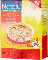 Фото NordiC пластівці 4 вида зернових 600 г
