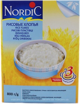Фото NordiC пластівці рисові 800 г