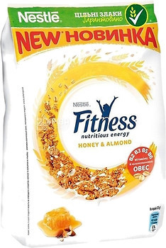 Фото Nestle сухой завтрак Fitness Мед и миндаль 400 г