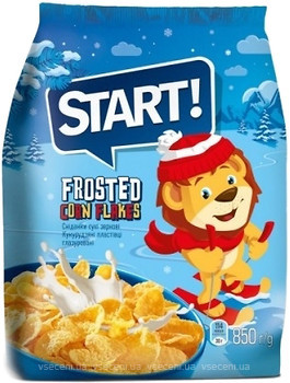 Фото Start сухий сніданок Frosted Corn Flakes 850 г