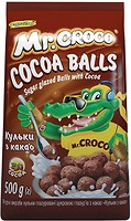 Фото Золоте Зерно сухий сніданок Mr.Croco кульки з какао 500 г