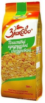 Фото Золоте Зерно сухий сніданок Zlakovo пластівці кукурудзяні глазуровані 300 г