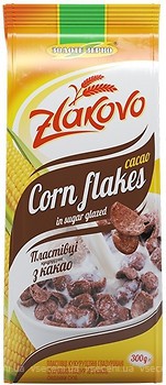 Фото Золоте Зерно сухий сніданок Zlakovo пластівці кукурудзяні з какао 300 г