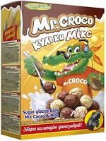 Фото Золоте Зерно сухий сніданок Mr.Croco мікс кульки з какао і молоком 75 г